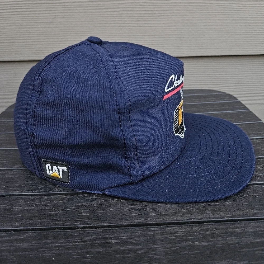 CAT Challenger Hat Vintage Caterpillar Tractors Snapback USA Made Louisville KY